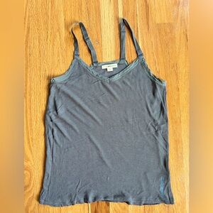 DKNY Jeans camisole v-neck Tank Top Stretchy Olive Army green women's Size S